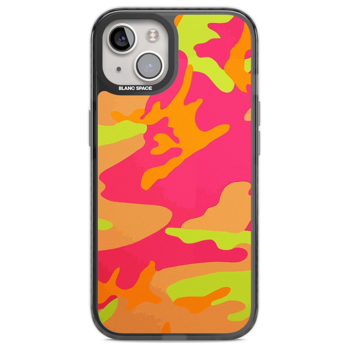 Neon Camo Phone Case iPhone 13 / Black Impact Case,iPhone 12 Pro / Black Impact Case,iPhone 12 / Black Impact Case,iPhone 14 / Black Impact Case,iPhone 15 Plus / Black Impact Case,iPhone 15 / Black Impact Case Blanc Space