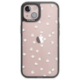 White Stars on Clear Phone Case for iPhone 14