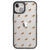 Cavalier King Charles Spaniel Pattern Clear Phone Case iPhone 12 / Black Impact Case,iPhone 13 / Black Impact Case,iPhone 12 Pro / Black Impact Case,iPhone 14 / Black Impact Case,iPhone 15 Plus / Black Impact Case,iPhone 15 / Black Impact Case Blanc Space