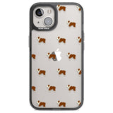 English Bulldog Dog Pattern Clear Phone Case iPhone 12 / Black Impact Case,iPhone 13 / Black Impact Case,iPhone 12 Pro / Black Impact Case,iPhone 14 / Black Impact Case,iPhone 15 Plus / Black Impact Case,iPhone 15 / Black Impact Case Blanc Space