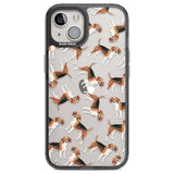 Beagle Watercolour Dog Pattern Phone Case iPhone 12 / Black Impact Case,iPhone 13 / Black Impact Case,iPhone 12 Pro / Black Impact Case,iPhone 14 / Black Impact Case,iPhone 15 Plus / Black Impact Case,iPhone 15 / Black Impact Case Blanc Space