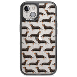 Dachshund (Black & Tan) Watercolour Dog Pattern Phone Case iPhone 12 / Black Impact Case,iPhone 13 / Black Impact Case,iPhone 12 Pro / Black Impact Case,iPhone 14 / Black Impact Case,iPhone 15 Plus / Black Impact Case,iPhone 15 / Black Impact Case Blanc Space