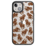 Labradoodle (Brown) Watercolour Dog Pattern Phone Case iPhone 12 / Black Impact Case,iPhone 13 / Black Impact Case,iPhone 12 Pro / Black Impact Case,iPhone 14 / Black Impact Case,iPhone 15 Plus / Black Impact Case,iPhone 15 / Black Impact Case Blanc Space