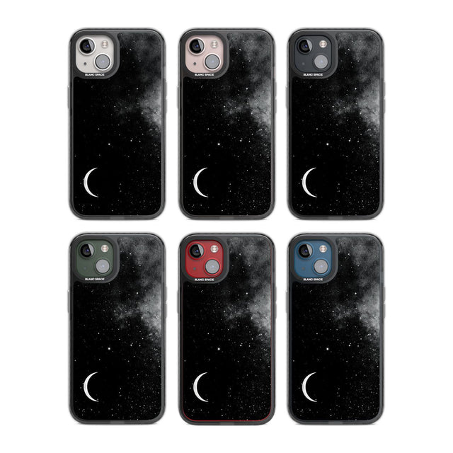 Night Sky Galaxies: Crescent Moon Phone Case iPhone 15 Pro Max / Black Impact Case,iPhone 15 Plus / Black Impact Case,iPhone 15 Pro / Black Impact Case,iPhone 15 / Black Impact Case,iPhone 15 Pro Max / Impact Case,iPhone 15 Plus / Impact Case,iPhone 15 Pro / Impact Case,iPhone 15 / Impact Case,iPhone 15 Pro Max / Magsafe Black Impact Case,iPhone 15 Plus / Magsafe Black Impact Case,iPhone 15 Pro / Magsafe Black Impact Case,iPhone 15 / Magsafe Black Impact Case,iPhone 14 Pro Max / Black Impact Case,iPhone 14 