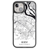 Map of Kiev, Ukraine Phone Case iPhone 12 / Black Impact Case,iPhone 13 / Black Impact Case,iPhone 12 Pro / Black Impact Case,iPhone 14 / Black Impact Case,iPhone 15 Plus / Black Impact Case,iPhone 15 / Black Impact Case Blanc Space