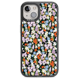 Energetic Floral Mix: Solid Phone Case iPhone 12 / Black Impact Case,iPhone 13 / Black Impact Case,iPhone 12 Pro / Black Impact Case,iPhone 14 / Black Impact Case,iPhone 15 Plus / Black Impact Case,iPhone 15 / Black Impact Case Blanc Space