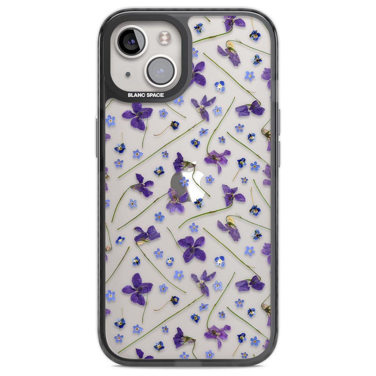 Violet & Blue Floral Pattern Design