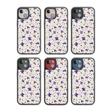 Violet Floral Pattern Design - Cream