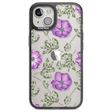 Purple Blossoms Transparent Floral