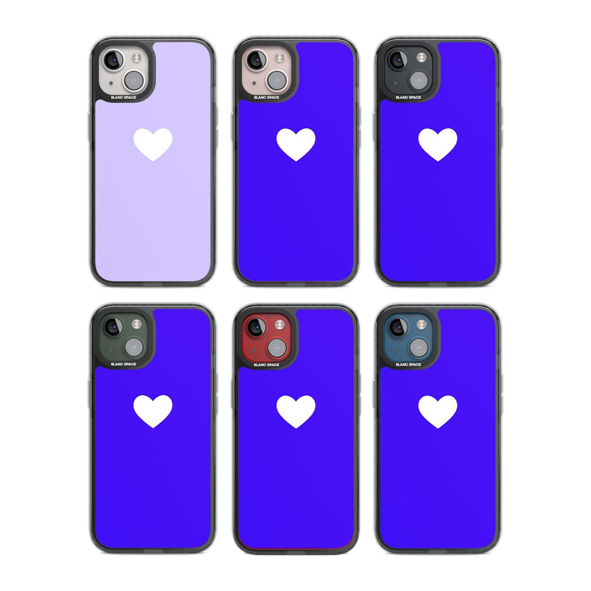 Single Heart White & Pale Purple