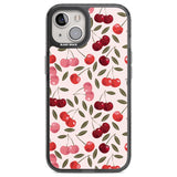 Fruity & Fun Patterns Cherries Phone Case iPhone 12 / Black Impact Case,iPhone 12 Pro / Black Impact Case,iPhone 13 / Black Impact Case,iPhone 14 / Black Impact Case,iPhone 15 / Black Impact Case,iPhone 15 Plus / Black Impact Case Blanc Space