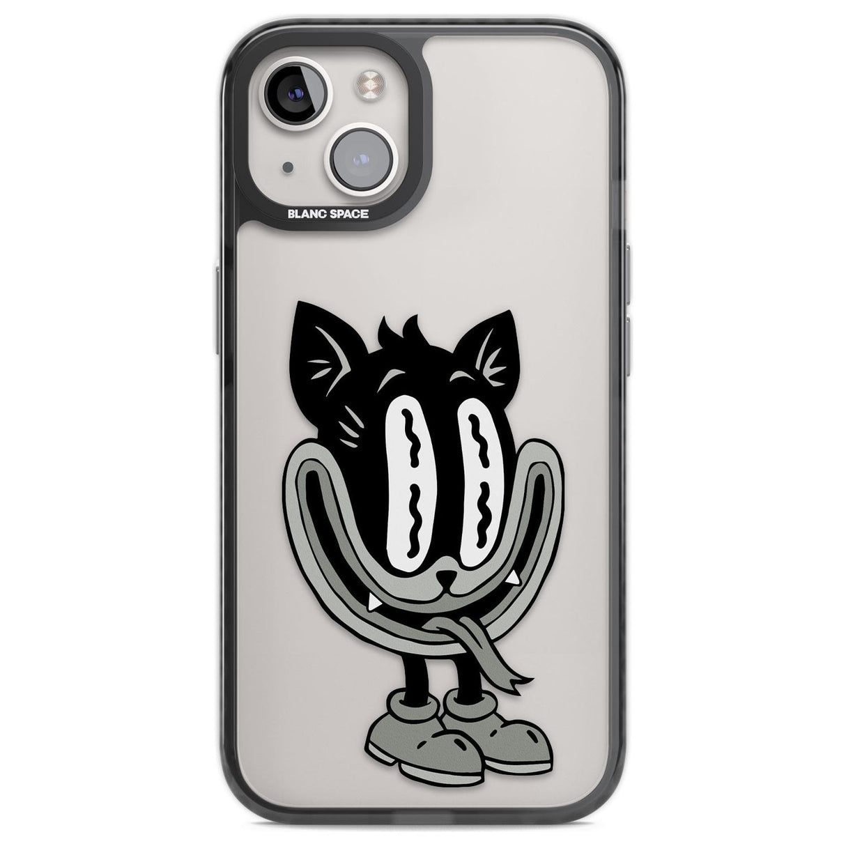 Faded Feline Phone Case iPhone 13 / Black Impact Case,iPhone 12 Pro / Black Impact Case,iPhone 12 / Black Impact Case,iPhone 14 / Black Impact Case,iPhone 15 Plus / Black Impact Case,iPhone 15 / Black Impact Case Blanc Space