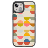 Abstract Retro Shapes: Colourful Circles Phone Case iPhone 12 / Black Impact Case,iPhone 13 / Black Impact Case,iPhone 12 Pro / Black Impact Case,iPhone 14 / Black Impact Case,iPhone 15 Plus / Black Impact Case,iPhone 15 / Black Impact Case Blanc Space