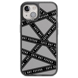 Caution Tape Phrases Cute But Psycho Phone Case iPhone 12 / Black Impact Case,iPhone 13 / Black Impact Case,iPhone 12 Pro / Black Impact Case,iPhone 14 / Black Impact Case,iPhone 15 Plus / Black Impact Case,iPhone 15 / Black Impact Case Blanc Space