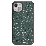 Green & Cream Terrazzo Pattern Phone Case iPhone 13 / Black Impact Case,iPhone 14 / Black Impact Case,iPhone 15 / Black Impact Case,iPhone 15 Plus / Black Impact Case Blanc Space