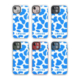 Personalised Blue and White Cow Print Custom Phone Case iPhone 15 Pro Max / Black Impact Case,iPhone 15 Plus / Black Impact Case,iPhone 15 Pro / Black Impact Case,iPhone 15 / Black Impact Case,iPhone 15 Pro Max / Impact Case,iPhone 15 Plus / Impact Case,iPhone 15 Pro / Impact Case,iPhone 15 / Impact Case,iPhone 15 Pro Max / Magsafe Black Impact Case,iPhone 15 Plus / Magsafe Black Impact Case,iPhone 15 Pro / Magsafe Black Impact Case,iPhone 15 / Magsafe Black Impact Case,iPhone 14 Pro Max / Black Impact Case