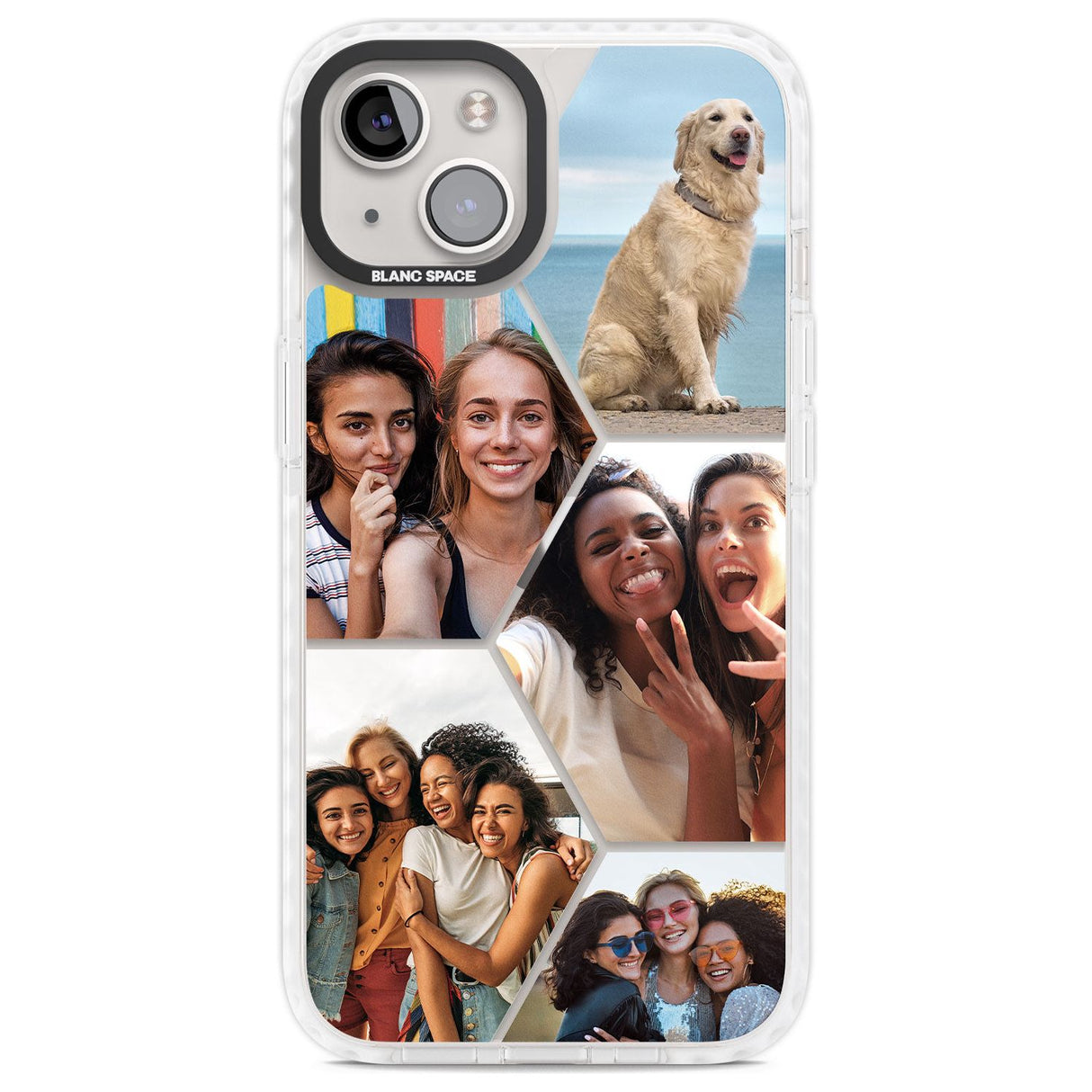 Personalised Heart Photo GridPhone Case for iPhone 14