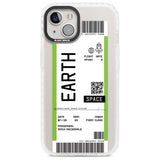 Personalised Earth Space Travel Ticket Custom Phone Case iPhone 13 / Impact Case,iPhone 14 / Impact Case,iPhone 15 Plus / Impact Case,iPhone 15 / Impact Case Blanc Space