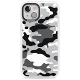 Grey Camo Phone Case iPhone 13 / Impact Case,iPhone 14 / Impact Case,iPhone 15 Plus / Impact Case,iPhone 15 / Impact Case Blanc Space