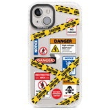 CAUTION Phone Case iPhone 13 / Impact Case,iPhone 14 / Impact Case,iPhone 15 Plus / Impact Case,iPhone 15 / Impact Case Blanc Space