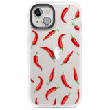 Chilli Pattern Phone Case iPhone 13 / Impact Case,iPhone 14 / Impact Case,iPhone 15 Plus / Impact Case,iPhone 15 / Impact Case Blanc Space