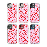 Red on Pink Dalmatian Polka Dot Spots