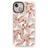 Cavalier King Charles Spaniel Dog Pattern Phone Case iPhone 13 / Impact Case,iPhone 14 / Impact Case,iPhone 15 Plus / Impact Case,iPhone 15 / Impact Case Blanc Space