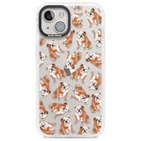 English Bulldog Watercolour Dog Pattern Phone Case iPhone 13 / Impact Case,iPhone 14 / Impact Case,iPhone 15 / Impact Case,iPhone 15 Plus / Impact Case Blanc Space