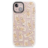 Cockapoo (Champagne) Watercolour Dog Pattern Phone Case iPhone 13 / Impact Case,iPhone 14 / Impact Case,iPhone 15 Plus / Impact Case,iPhone 15 / Impact Case Blanc Space