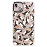 Bernese Mountain Dog Watercolour Dog Pattern Phone Case iPhone 13 / Impact Case,iPhone 14 / Impact Case,iPhone 15 Plus / Impact Case,iPhone 15 / Impact Case Blanc Space