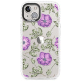 Purple Blossoms Transparent Floral