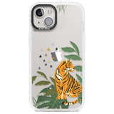 Large Tiger Clear Jungle Cat Pattern Phone Case iPhone 13 / Impact Case,iPhone 14 / Impact Case,iPhone 15 Plus / Impact Case,iPhone 15 / Impact Case Blanc Space