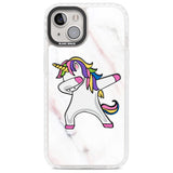 Designer Marble Unicorn Dab Phone Case iPhone 13 / Impact Case,iPhone 14 / Impact Case,iPhone 15 / Impact Case,iPhone 15 Plus / Impact Case Blanc Space