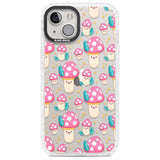 Cute Mushrooms Pattern Phone Case iPhone 13 / Impact Case,iPhone 14 / Impact Case,iPhone 15 Plus / Impact Case,iPhone 15 / Impact Case Blanc Space