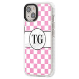 Personalised Monogrammed Pink Check Phone Case iPhone 15 Pro Max / Black Impact Case,iPhone 15 Plus / Black Impact Case,iPhone 15 Pro / Black Impact Case,iPhone 15 / Black Impact Case,iPhone 15 Pro Max / Impact Case,iPhone 15 Plus / Impact Case,iPhone 15 Pro / Impact Case,iPhone 15 / Impact Case,iPhone 15 Pro Max / Magsafe Black Impact Case,iPhone 15 Plus / Magsafe Black Impact Case,iPhone 15 Pro / Magsafe Black Impact Case,iPhone 15 / Magsafe Black Impact Case,iPhone 14 Pro Max / Black Impact Case,iPhone 1