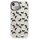 Maki Rolls Sushi Pattern Phone Case iPhone 13 / Impact Case,iPhone 14 / Impact Case,iPhone 15 Plus / Impact Case,iPhone 15 / Impact Case Blanc Space