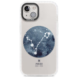 Pisces Zodiac Transparent Design - Blue