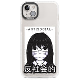 Anti-Social Phone Case iPhone 14 Plus / Impact Case Blanc Space