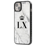 Personalised Initials with Crown on White Marble Custom Phone Case iPhone 15 Pro Max / Black Impact Case,iPhone 15 Plus / Black Impact Case,iPhone 15 Pro / Black Impact Case,iPhone 15 / Black Impact Case,iPhone 15 Pro Max / Impact Case,iPhone 15 Plus / Impact Case,iPhone 15 Pro / Impact Case,iPhone 15 / Impact Case,iPhone 15 Pro Max / Magsafe Black Impact Case,iPhone 15 Plus / Magsafe Black Impact Case,iPhone 15 Pro / Magsafe Black Impact Case,iPhone 15 / Magsafe Black Impact Case,iPhone 14 Pro Max / Black 