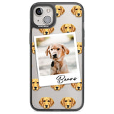 Personalised Labrador - Dog Photo Custom Phone Case iPhone 14 Plus / Black Impact Case Blanc Space