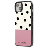 Personalised Pink Border Polka Dot Custom Phone Case iPhone 15 Pro Max / Black Impact Case,iPhone 15 Plus / Black Impact Case,iPhone 15 Pro / Black Impact Case,iPhone 15 / Black Impact Case,iPhone 15 Pro Max / Impact Case,iPhone 15 Plus / Impact Case,iPhone 15 Pro / Impact Case,iPhone 15 / Impact Case,iPhone 15 Pro Max / Magsafe Black Impact Case,iPhone 15 Plus / Magsafe Black Impact Case,iPhone 15 Pro / Magsafe Black Impact Case,iPhone 15 / Magsafe Black Impact Case,iPhone 14 Pro Max / Black Impact Case,iP