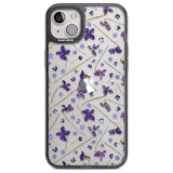 Violet & Blue Floral Pattern Design