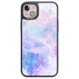 Light Blue Galaxy Pattern Design Phone Case iPhone 14 Plus / Black Impact Case Blanc Space