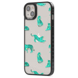 Turquoise Tiger Jungle Cat Pattern