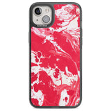 Red & White - Marbled Paper