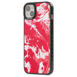 Red & White - Marbled Paper