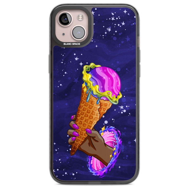 Interdimensional Ice Cream Phone Case iPhone 14 Plus / Black Impact Case Blanc Space