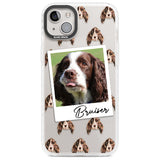 Personalised Springer Spaniel - Dog Photo Custom Phone Case iPhone 14 Plus / Impact Case Blanc Space