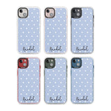 Personalised Simple Light Blue Dots Custom Phone Case iPhone 15 Pro Max / Black Impact Case,iPhone 15 Plus / Black Impact Case,iPhone 15 Pro / Black Impact Case,iPhone 15 / Black Impact Case,iPhone 15 Pro Max / Impact Case,iPhone 15 Plus / Impact Case,iPhone 15 Pro / Impact Case,iPhone 15 / Impact Case,iPhone 15 Pro Max / Magsafe Black Impact Case,iPhone 15 Plus / Magsafe Black Impact Case,iPhone 15 Pro / Magsafe Black Impact Case,iPhone 15 / Magsafe Black Impact Case,iPhone 14 Pro Max / Black Impact Case,i