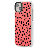 Black on Salmon Pink Dalmatian Polka Dot Spots Phone Case iPhone 15 Pro Max / Black Impact Case,iPhone 15 Plus / Black Impact Case,iPhone 15 Pro / Black Impact Case,iPhone 15 / Black Impact Case,iPhone 15 Pro Max / Impact Case,iPhone 15 Plus / Impact Case,iPhone 15 Pro / Impact Case,iPhone 15 / Impact Case,iPhone 15 Pro Max / Magsafe Black Impact Case,iPhone 15 Plus / Magsafe Black Impact Case,iPhone 15 Pro / Magsafe Black Impact Case,iPhone 15 / Magsafe Black Impact Case,iPhone 14 Pro Max / Black Impact Ca